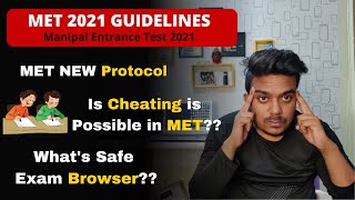 MET New Guideline 2021  Is Cheating is Possible in Manipal Exam Dos ampDont MIT Manipal Guideline [upl. by Doll270]