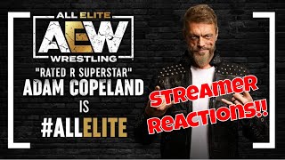 Adam Copeland  Edge AEW Debut Reactions [upl. by Conlon536]