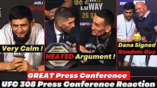 HEATED  UFC 308 Press Conference REACTION and BREAKDOWN in Hindi [upl. by Barcus]