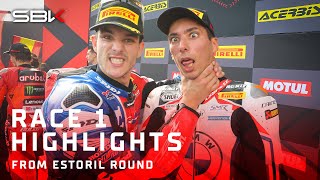 HIGHLIGHTS from Race 1 at Estoril 🔥  2024 EstorilWorldSBK 🇵🇹 [upl. by Annoval731]