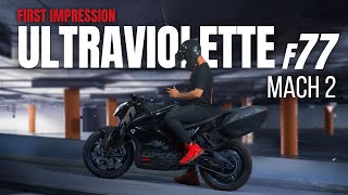 Electric Revolution Ultraviolette F77 Mach 2 First Ride Impressions and All Details [upl. by Smart]