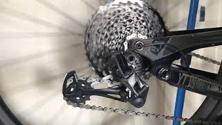 SRAM Eagle GX Shifting 12 Speed Slow Motion 240fps [upl. by Adohr]