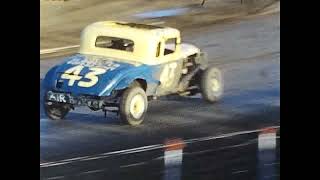 Jalopies Racing at the Cejay Stadium in Wichita Kansas in 1954 [upl. by Buell199]