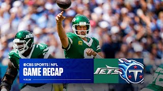 Aaron Rodgers gets his first win as a Jet vs Titans  Game Recap [upl. by Rosenblum]