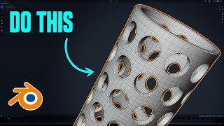 The EASY Way to Holes in Blender  Hard Surface Modeling Tutorial [upl. by Prendergast]