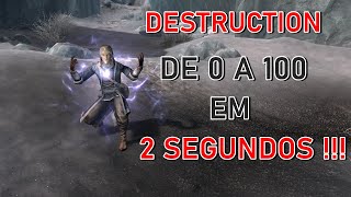 Destruction de 0 a 100 em 2 segundos  SKYRIM [upl. by Aihsi]