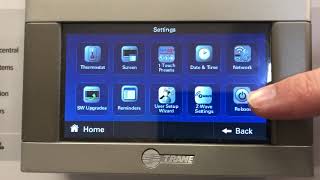 Trane WiFi Thermostat Reboot Tutorial [upl. by Enimsaj875]