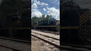 Elkhart and Western Railroad Engines and Caboose in Elkhart Indiana [upl. by Elrak]