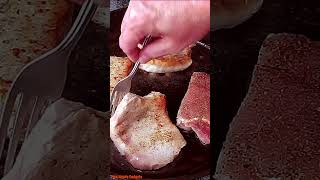 Delicious Pork Chops in Garlic Mushroom Gravy shorts porkchops [upl. by Dailey]