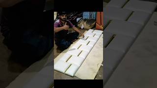 How to make bed headboard design  headboard design for bed wood shorts viralvideo [upl. by Elbertina150]