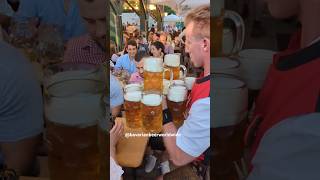 Perfekt geliefert Männer💪bavarianbeerworldwidebierlehrergäubodenvolksfestmaßfestzeltbierkultur [upl. by Vi341]