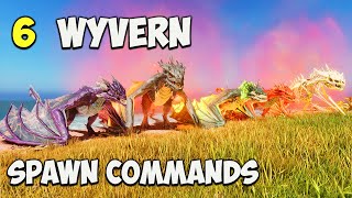 ASA ALL Wyvern Spawn COMMAND  How To Summon ALL Wyverns in ARK Survival Ascended [upl. by Suoivatnod]