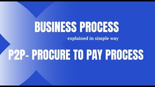 P2P Cycle or Procure to Pay Process [upl. by Hoopes]