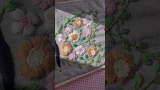 DIY Embroidery Sketchbook shorts handembroidery embroiderydesigns tutorialforbeginners [upl. by Fasa]