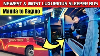 VICTORY LINER SLEEPER BUS  MANILA TO BAGUIO  Rate travel time amenities [upl. by Nagle]