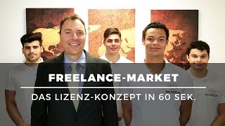 Selbstständig eigene Website betreiben – FreelanceMarket Lizenz in 60 Sek erklärt [upl. by Reppep]