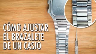 Cómo Ajustar El Brazalete  Pulso de un Reloj Casio [upl. by Oicatsana]