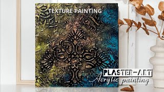 Mastering Texture painting  Easy Acrylic techniques on canvas [upl. by Loralie]