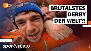 Shrovetide Football Bei diesem Spiel dreht ein englisches Dorf komplett durch  Vlog  sportstudio [upl. by Eillo]