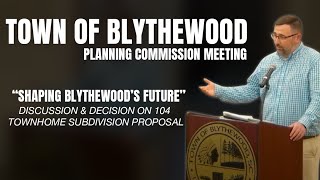 Town of Blythewood Planning Commission Meeting 12022024 [upl. by Emerej]