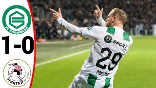 Groningen vs Sparta Rotterdam 10 All Goals and Extended Highlights [upl. by Ecneps]