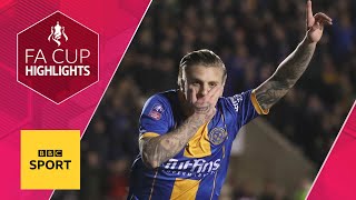 Shrewsbury stun Liverpool with late comeback  FA Cup Fourth Round  BBC Sport [upl. by Ahsetra]