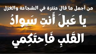 عنترة بن شداد  لا تَقتَضي الدَينَ إِلّا بِالقَنا الذُبُلِ  Antarah ibn Shaddad [upl. by Ilojna]