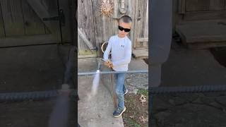 My son is a badass  running the torch to bend the rebar for our footers diyhomeprojects torch [upl. by Kalil582]