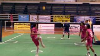 Takrawthailand league 2010 418 1st Regu 2nd set [upl. by Crandell]