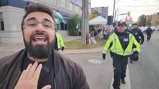 Palestinian Activist Confronts Reporter  Toronto October 27 2024 [upl. by Atsirc]