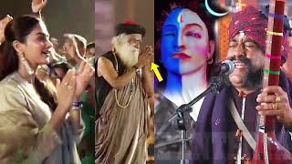 Sadhguru Impressed With Mooralala Marwada Live Performance at isha FoundationPooja HegdeTamanna [upl. by Aynas]