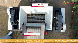 Shredder Machine  Twin Shaft Shredder Machine  Satyajit Renewable Engineering Pvt Ltd [upl. by Melamie]