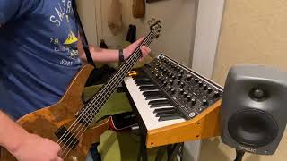 Moog Subsequent 37 played by bass guitar [upl. by Harris702]