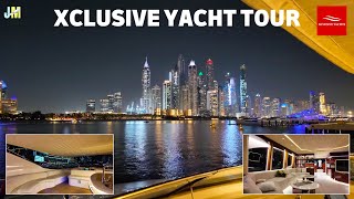 Luxury Dubai Yacht Tour at Night with BBQ  Xclusive Yachts Experience 🇦🇪 [upl. by Demaria]