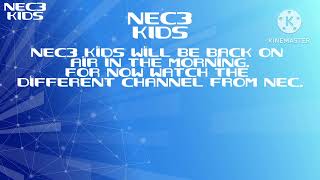 NEC3 Kids  Continuity and Closedown 31st October 2014 [upl. by Ledairam]