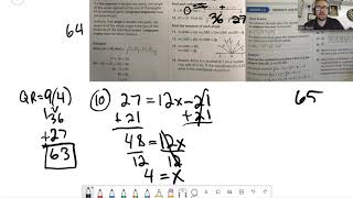 Envision 2020 Geometry Topic 1 Solutions Part A [upl. by Nasia67]