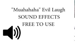 quotMuahahaquot Evil Laugh  SOUND EFFECT [upl. by Sergias]