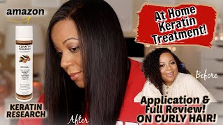 My First Keratin Treatment At Home  Keratin Research  Application amp Full Review  WOW 😲 [upl. by Liuqnoj]