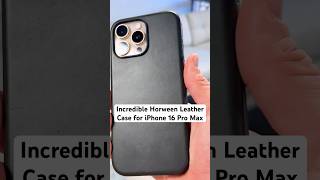 Incredible Horween Leather Case for iPhone 16 Pro Max ad iPhone16ProMaxCase BestiPhone16Case [upl. by Dail]