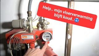 Help mijn vloerverwarming  radiator blijft koud🥶 [upl. by Cenac]