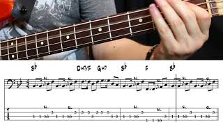 The Beatles  Ob La Di Ob La Da Bass cover with tabs [upl. by Gaut]