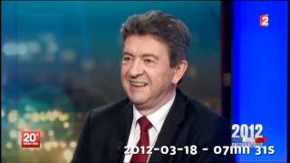 France 2 le 18032012  7mn30 pour Mélenchon des10000 12mn11 à Tapie 1 pour Sarkozy [upl. by Enrika155]