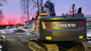 Work log Volvo EC300El excavator gradingbeam and final touches [upl. by Ayaet174]