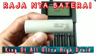 🤴 King Baterai 21700 Samsung 30T 3000mAh Senter high drain [upl. by Anauj]