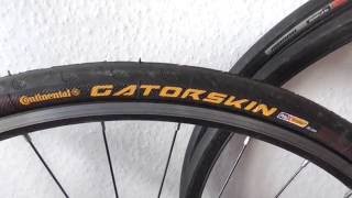 Continental Gatorskin 700x25c Road Bike Tyre Review [upl. by Karolyn]