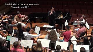 Rehearsal of Intermezzo from Manon Lescaut  Orchestra Excerpt [upl. by Par]