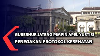 Gubernur Jateng Pimpin Apel Yustisi Penegakan Protokol Kesehatan [upl. by Bruce]