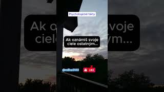 Ak oznámiš svoje ciele ostatnýmshorts fakta subscribe milha3163 psychologyfacts [upl. by Ahsikal966]