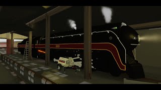 The Last Spike Roblox strasburg Railroad NampW 611 Leaman To East Strasburg [upl. by Ahsas]