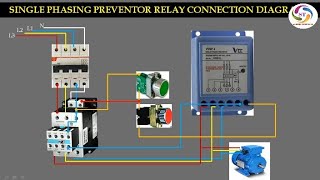 single phasing preventor wiring VSP2 and practically demonstrationMINILECVSP2 [upl. by Atiekram613]